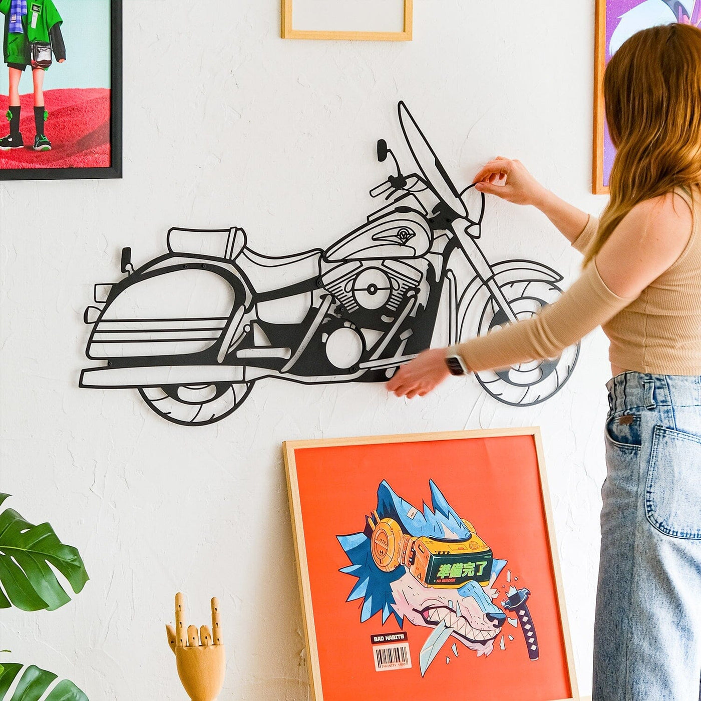 Nomad Inspired Motorcycle Metal Wall Art Hoagard.com 