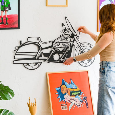 Nomad Inspired Motorcycle Metal Wall Art Hoagard.com 