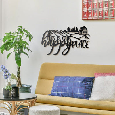 Happy Place Metal Wall Art Hoagard 