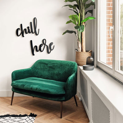 Chill Here Metal Wall Art Hoagard 