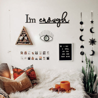 I'm Enough Metal Wall Art Hoagard 