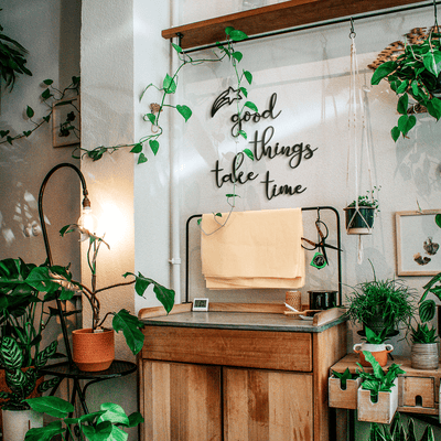 Good Things Take Time Metal Wall Art Hoagard 