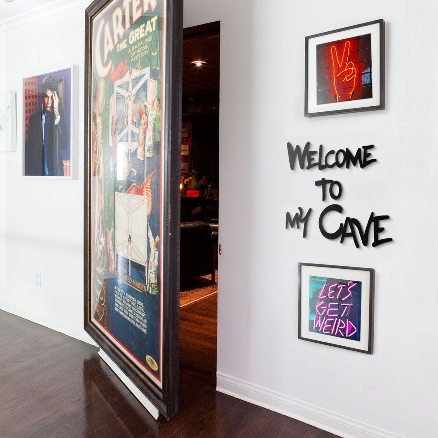 Welcome to my Cave Metal Wall Art Hoagard 