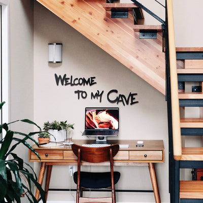 Welcome to my Cave Metal Wall Art Hoagard 