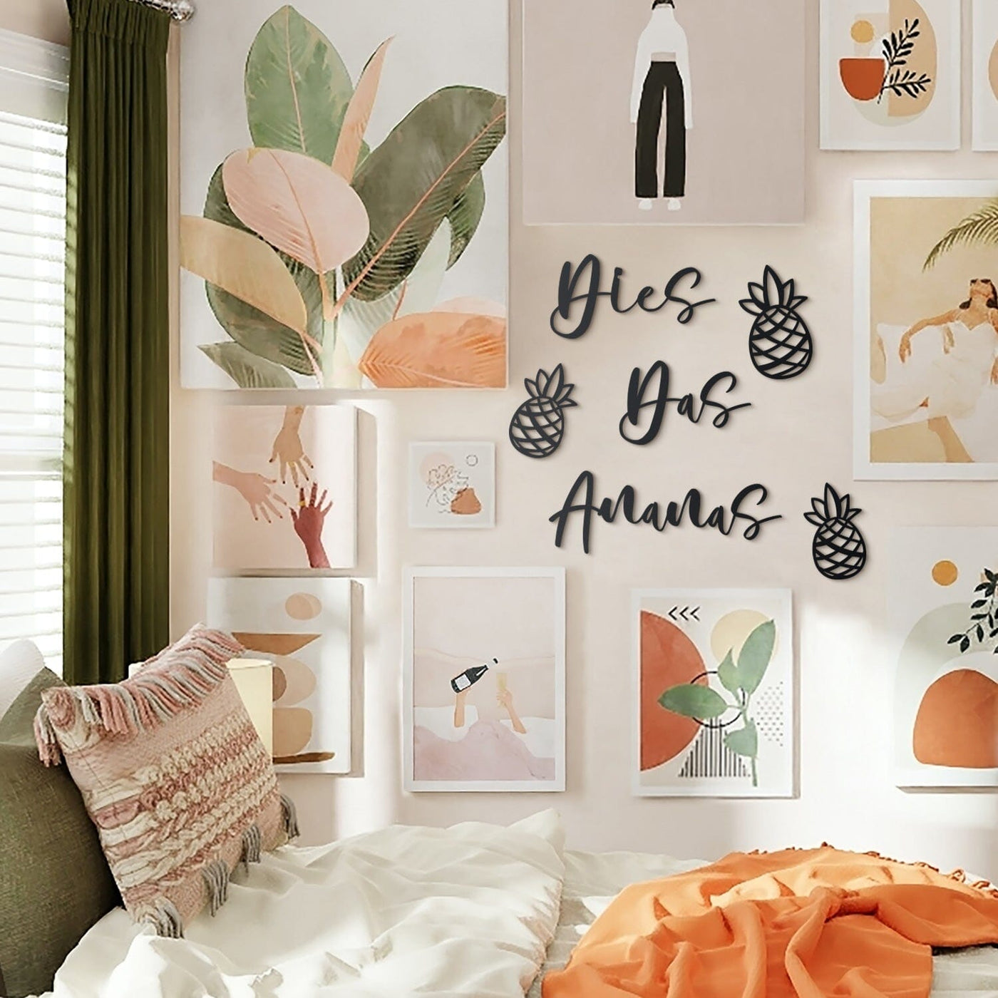 Dies Das Ananas Metal Wall Art Hoagard 