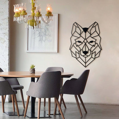 Wolf Metal Wall Art Hoagard 25.5" W x 35.4" H 