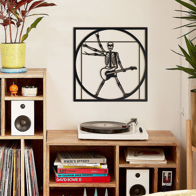 Da Vinci - Vitruvian Rocker Metal Wall Art Hoagard 
