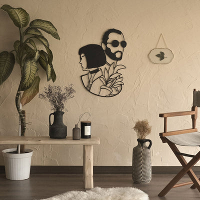 Leon & Mathilda , Metal Wall Art , Hoagard.com