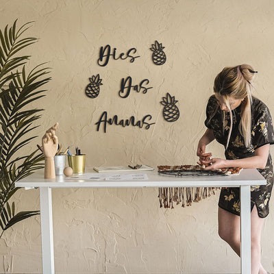 Dies Das Ananas , Metal Wall Art , Hoagard.com