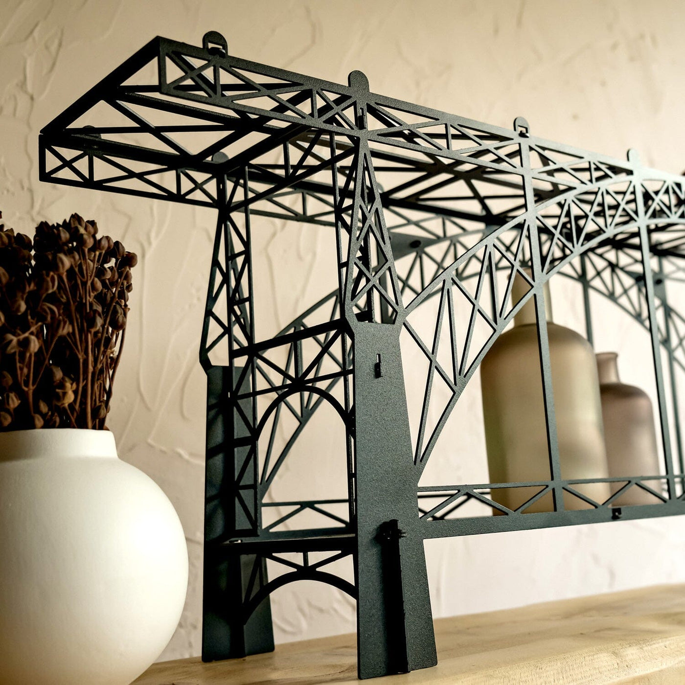 Dom Luis Metal Bridge Shelf , Metal Wall Art , Hoagard.com