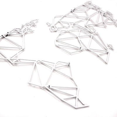 World Map Metal Wall Art Hoagard 